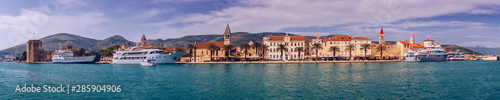 Old town of Trogir in Dalmatia, Croatia. Trogir old town. Near Split in Croatia. The picturesque and historical city of Trogir in Balkan, Dalmatia, Croatia.