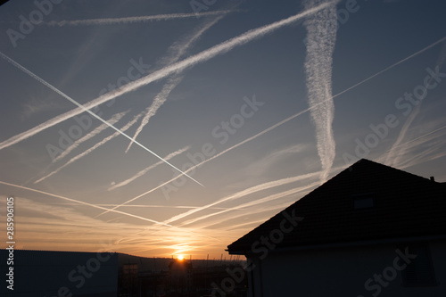 Chemtrail in the Sky over Hous