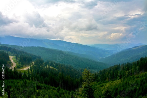 TransRarau road from Rarau mountains