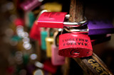 Two padlocks with lovely messages