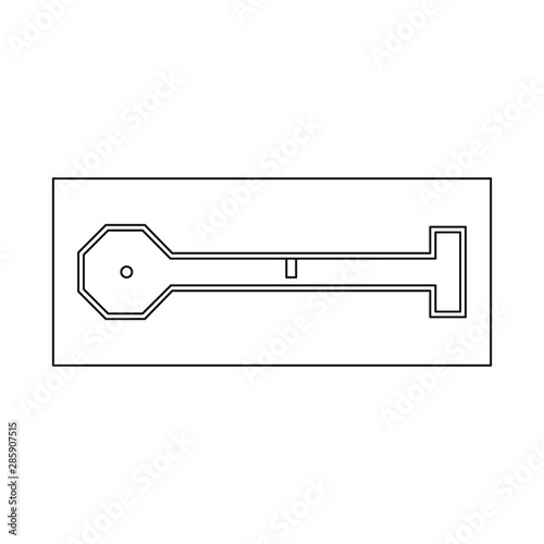 Vector illustration of golf and mini symbol. Collection of golf and club stock vector illustration.