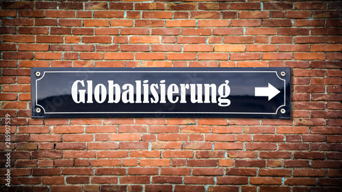 Schild 404 - Globalisierung