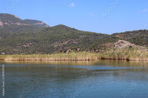 View from Köyceğiz lake boat tour Dalyan Türkiye