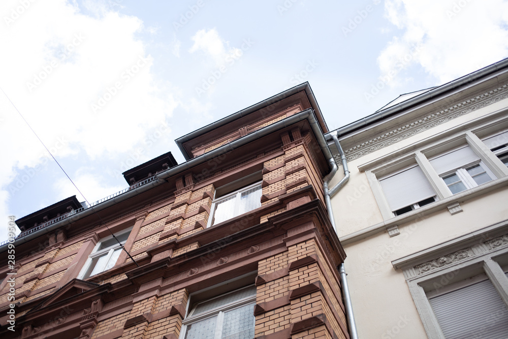 Detail of Old Building with lot of windows