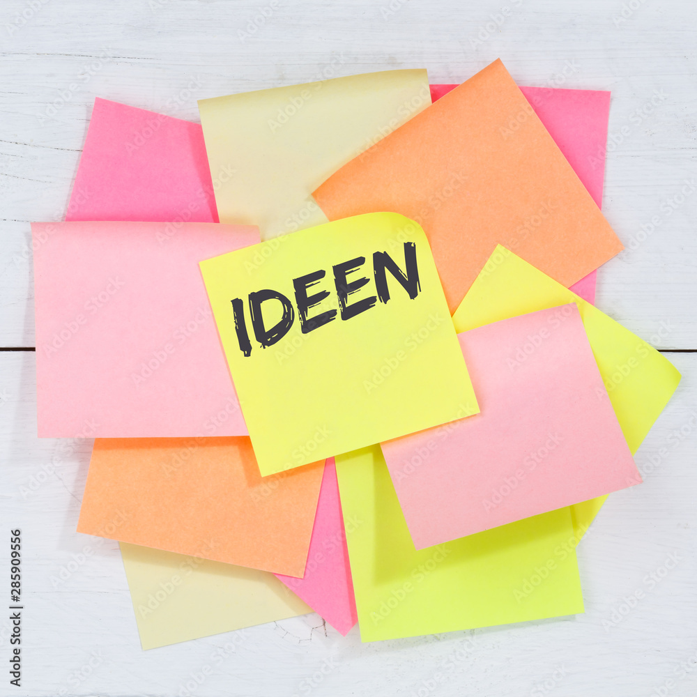 Ideen Idee Kreativität kreativ Erfolg Wachstum Business Konzept Schreibtisch Notizzettel Ideen Idee Kreativität kreativ Erfolg Wachstum Business Konzept Schreibtisch Notizzettel
