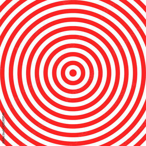 Target  round lines background  red white aim. Vector illustration pattern