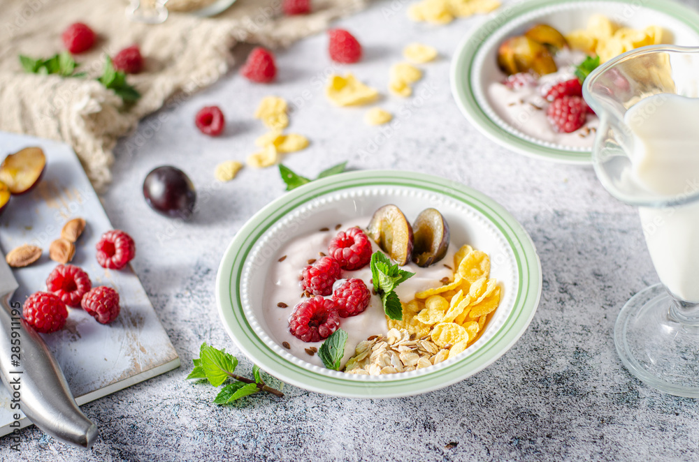 Easy and delicious cornflakes breakfast