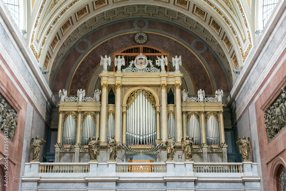 A Majestic Pipe Organ of Esztergom Basilica.