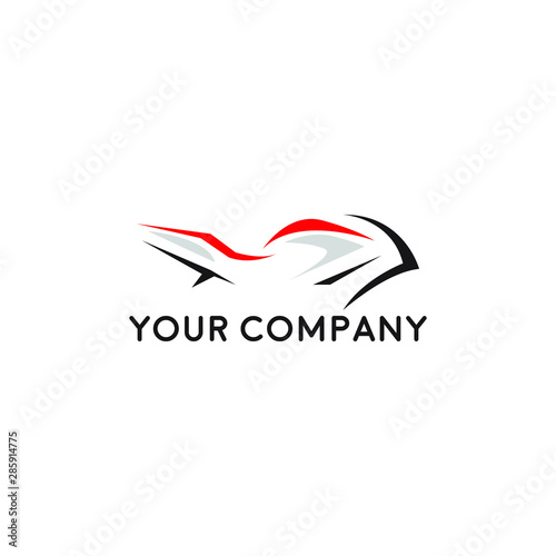 Stylization vector motorcycle motorbike. logo, icon, moto emblem, sports logo
