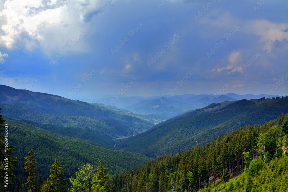 Rarau mountains in summer