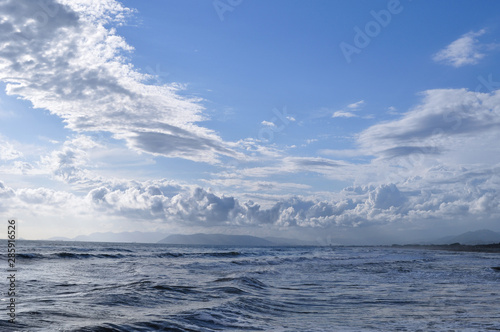 clouds over the sea