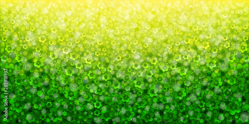 Yellow and green abstract floral background