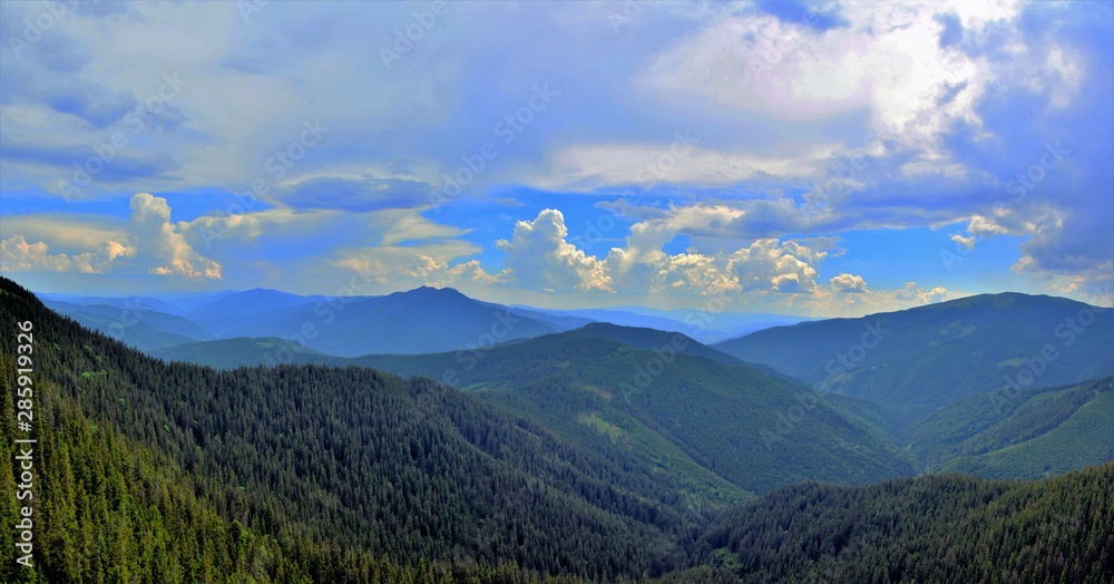 Rarau mountains in summer Rarau mountains in summer