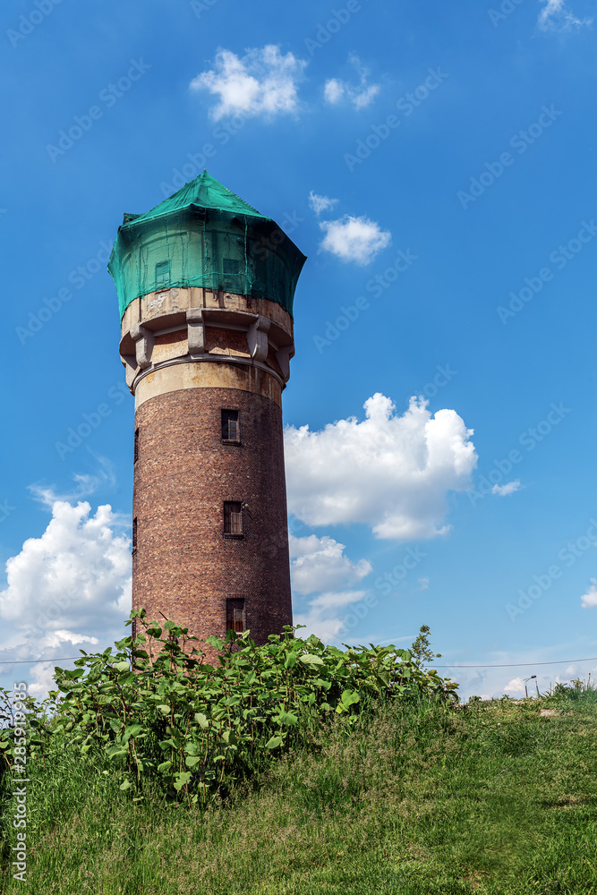 Old water tower in Katowice, Poland