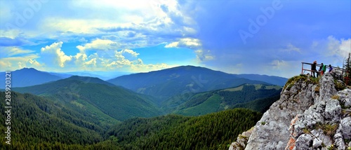 Rarau mountains in summer photo