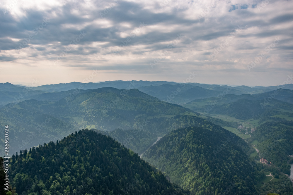 Naklejka premium Widok z Trzech Koron