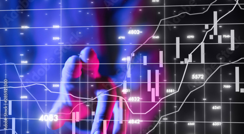 bullish Diagram - Graph Stock Trading