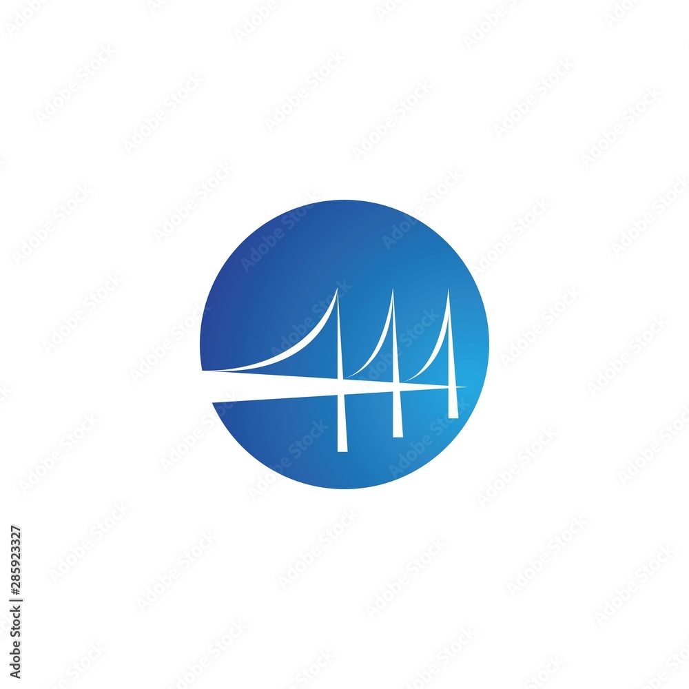 Bridge logo template vector icon design Bridge logo template vector icon design
