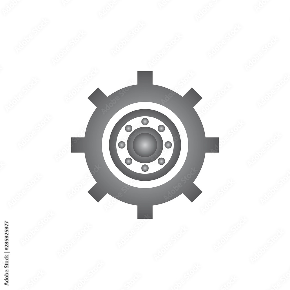 Gear logo template vector icon design