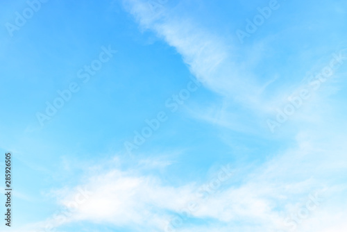 The nature of blue sky with cloud in the morning.