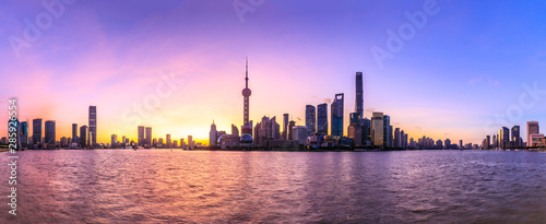 Sunrise cityscape and skyline of Shanghai © zhao dongfang