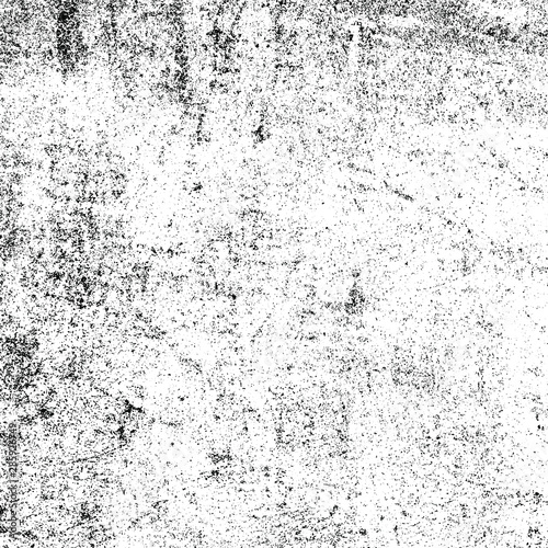 Grunge background black and white. Abstract monochrome texture. Vector pattern of scratches, chips, scuffs