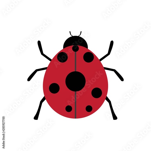 Ladybug logo template vector icon design
