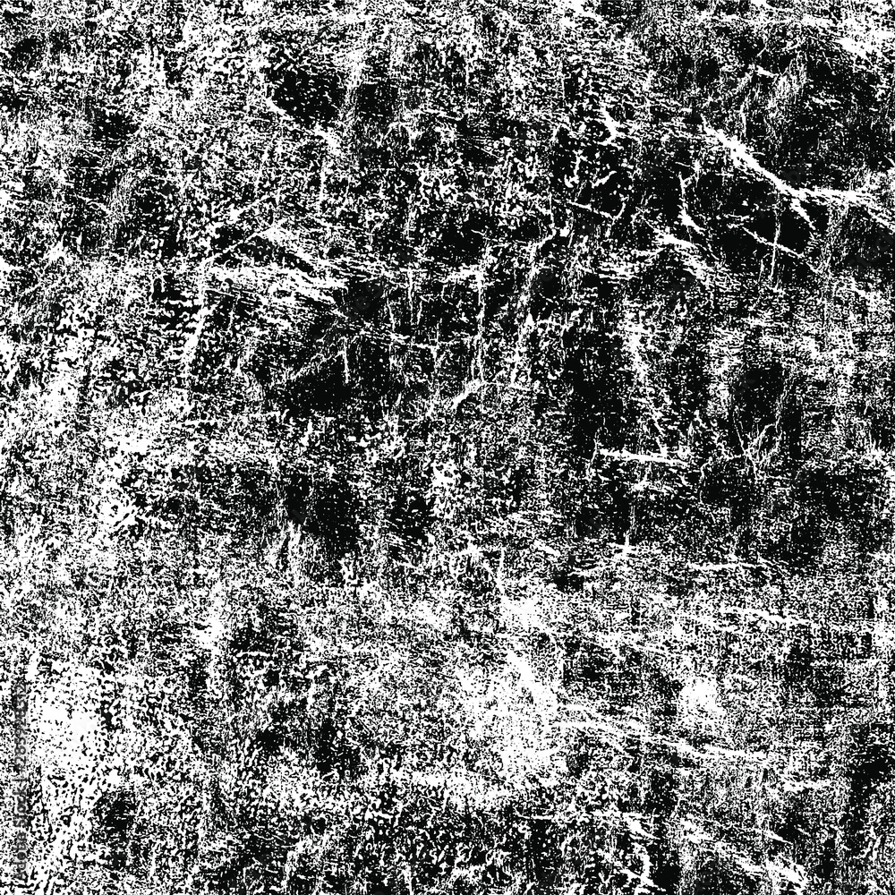 Obraz premium Grunge background black and white. Abstract monochrome texture. Vector pattern of scratches, chips, scuffs