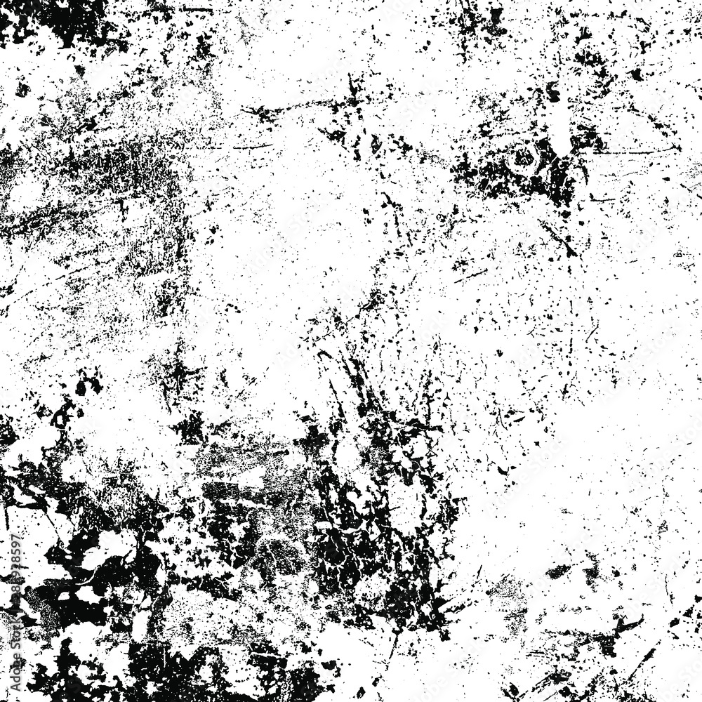 Grunge background black and white. Abstract monochrome texture. Vector pattern of scratches, chips, scuffs Grunge background black and white. Abstract monochrome texture. Vector pattern of scratches, chips, scuffs
