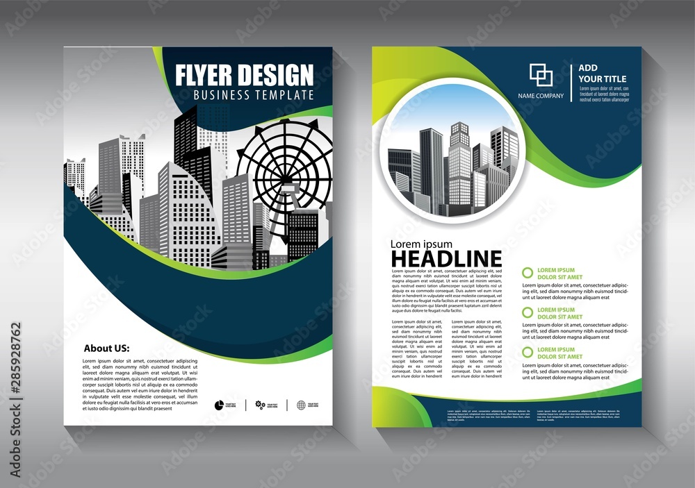 Business abstract vector template. Brochure design, cover modern layout, annual report, poster, flyer in A4 with colorful triangles, geometric shapes for tech, science, market with light background