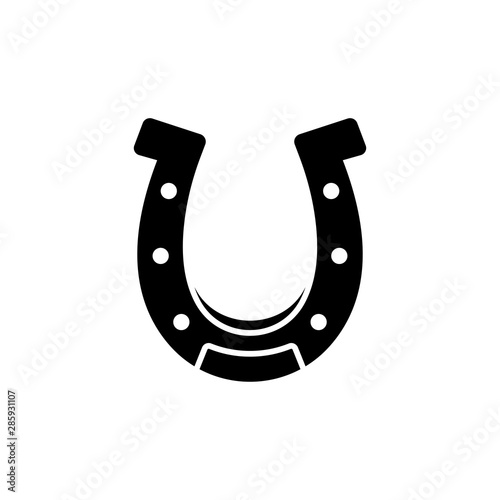 Horseshoe icon. Simple illustration of horseshoe vector icon for web