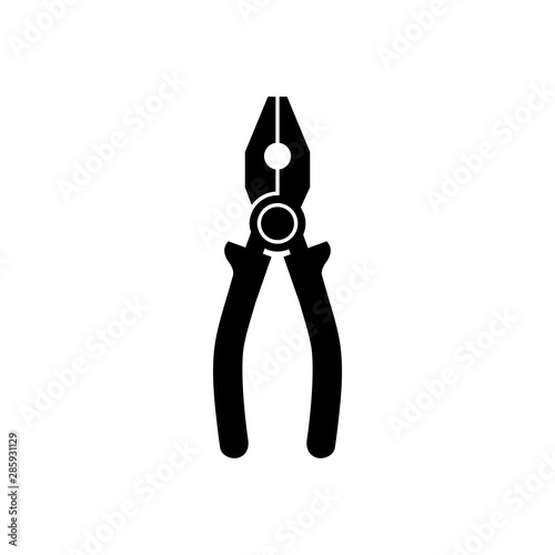 Pliers icon Vector Illustration on the white background.