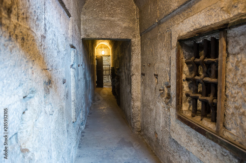 One of two Old Prisons in the Doge's Palace (Palazzo Ducale) in Venice, Italy.