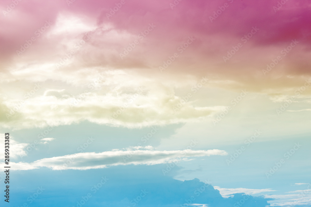 A soft fog cloud background whith a pastel colored orange to blue gradient A soft fog cloud background whith a pastel colored orange to blue gradient