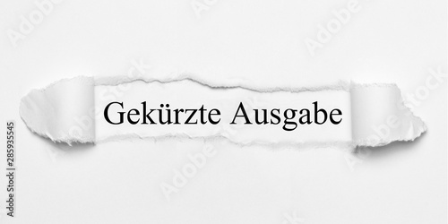 Gekürzte Ausgabe