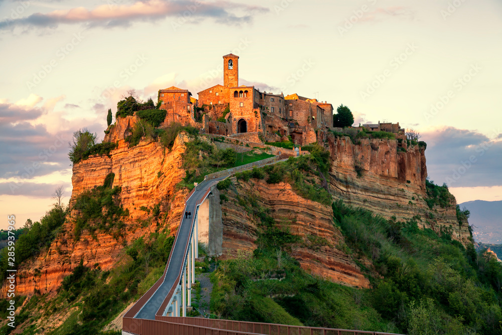 Civita di Bagnoregio is a town in the Province of Viterbo in central Italy. Was founded by Etruscans more than 2,500 years ago.