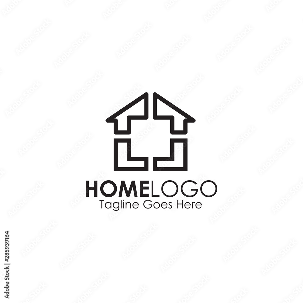 Home logo design vector template