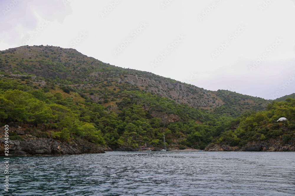 view of the sea and mountains – Fethiye ölüdeniz yatch tour
