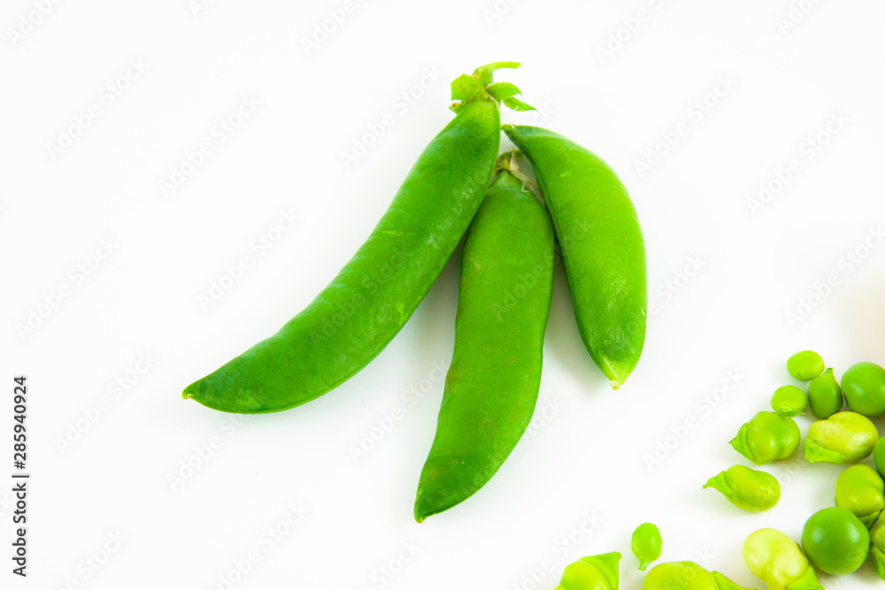 harvest of fresh green peas and broad beans harvest of fresh green peas and broad beans