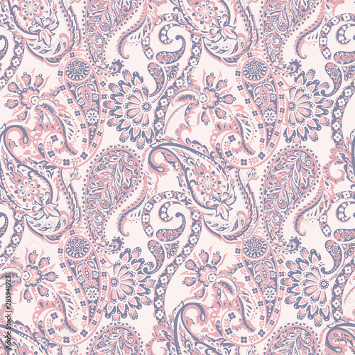 Quadro su tela Paisley vector seamless pattern