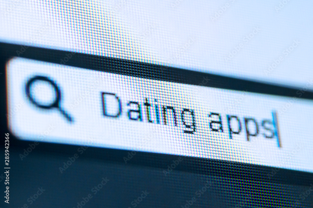 Dating apps text on the browser tab