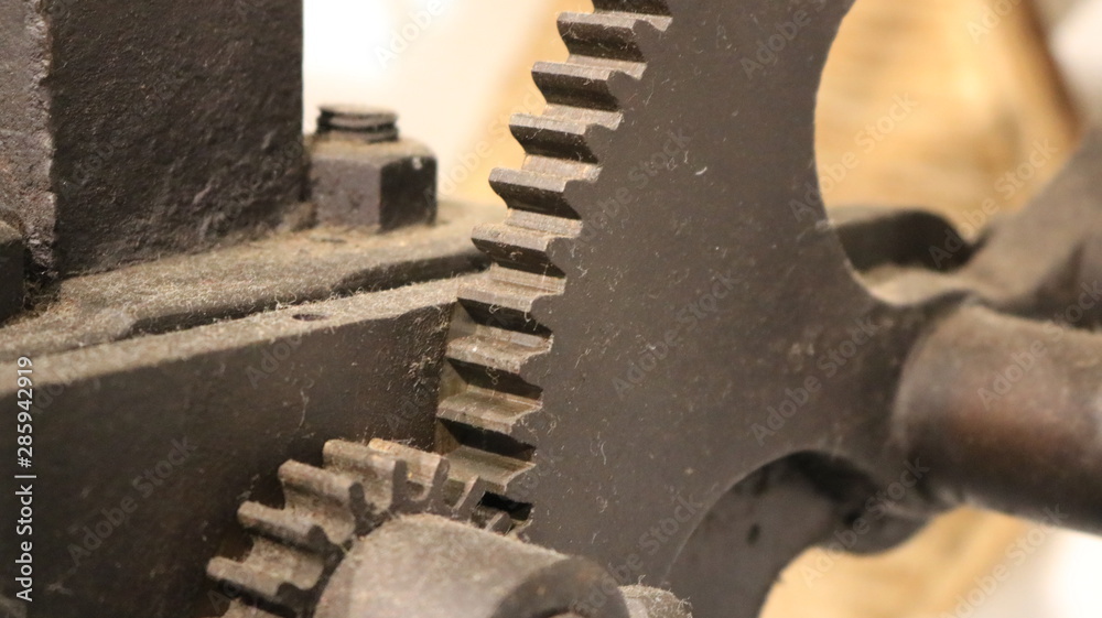 gears on a white background