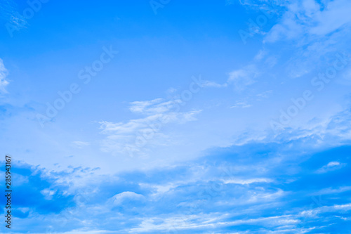 emotion cloud wave on blue sky in summer season