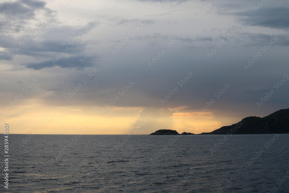 view of the sea and mountains – Fethiye ölüdeniz yatch tour