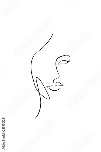 Graphic portrait of a girl