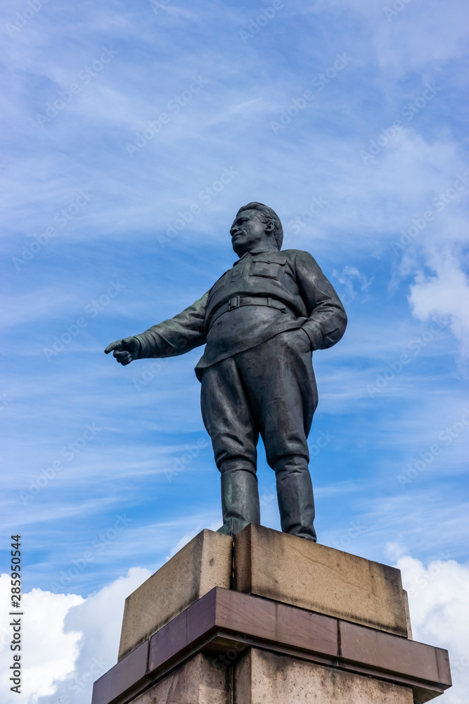 Naklejka premium Old soviet monument statue of Sergei Kirov