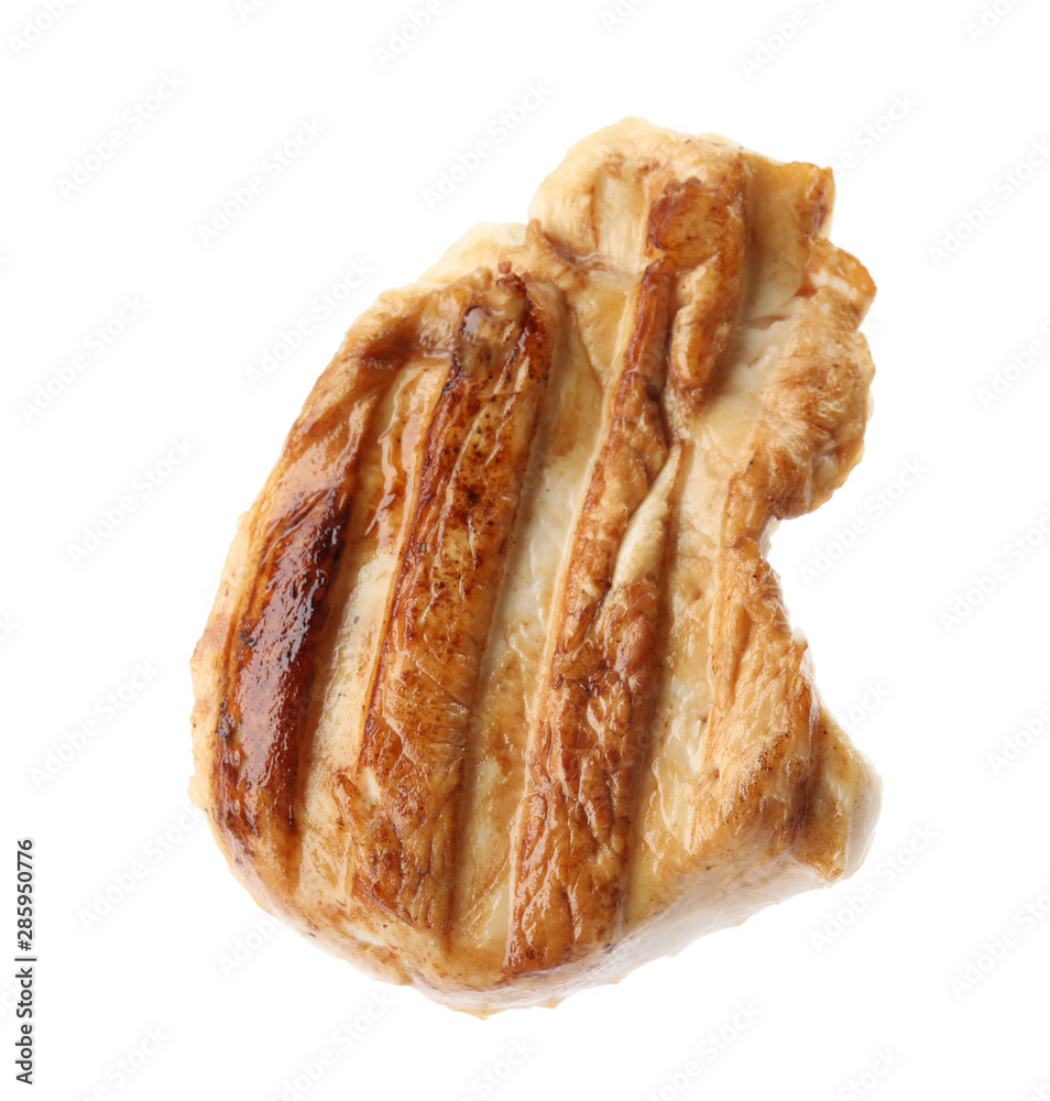 Piece of delicious grilled meat on white background Piece of delicious grilled meat on white background