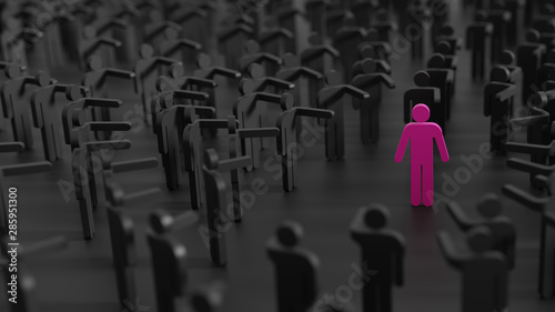 Wallpaper Mural Feeling different, original 3d rendering illustration Torontodigital.ca