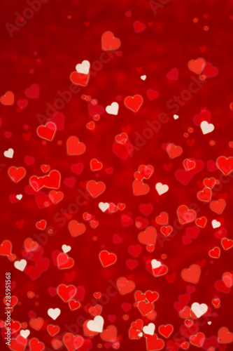 Red Abstract Valentines Day Background