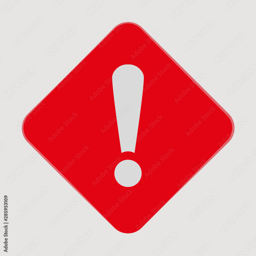 Exclamation danger sign.Icon. Vector illustration. Eps 10 Exclamation danger sign.Icon. Vector illustration. Eps 10